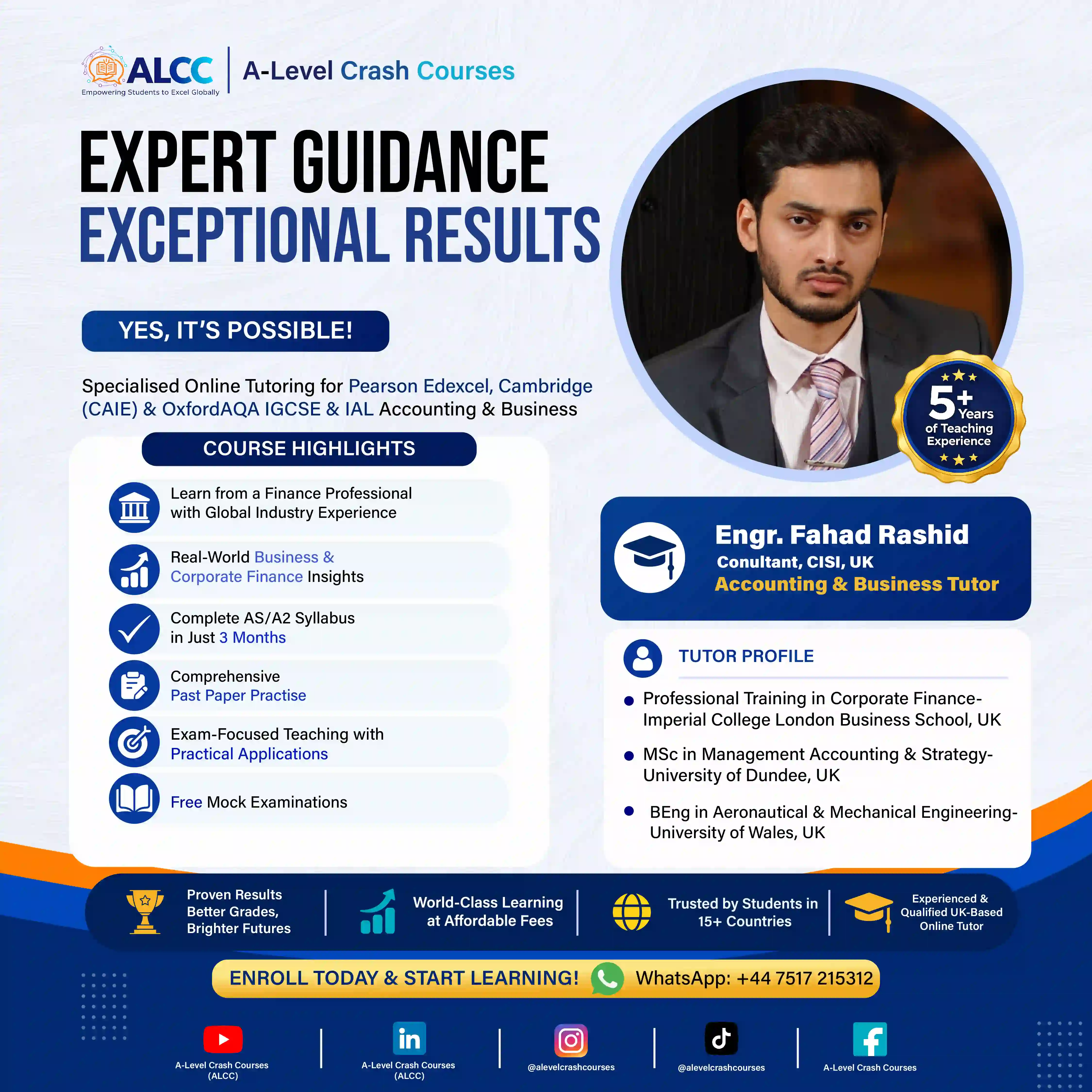 Engr. Fahad Rashid Poster
